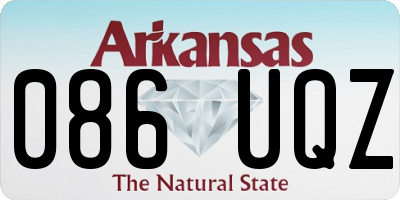 AR license plate 086UQZ