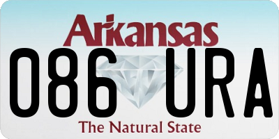 AR license plate 086URA