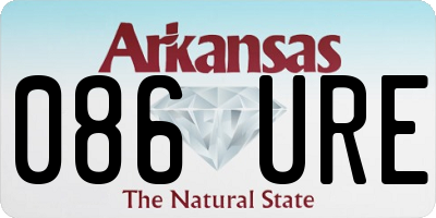 AR license plate 086URE