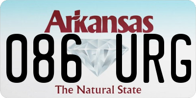 AR license plate 086URG