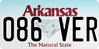 AR license plate 086VER