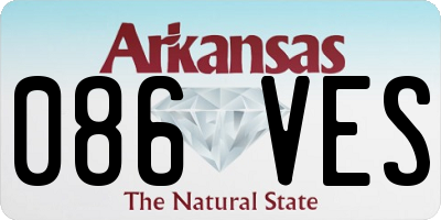 AR license plate 086VES