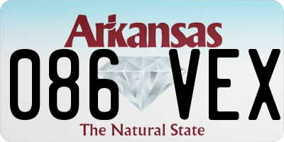 AR license plate 086VEX