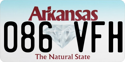 AR license plate 086VFH