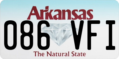 AR license plate 086VFI