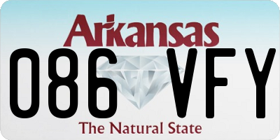 AR license plate 086VFY