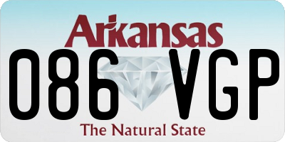 AR license plate 086VGP