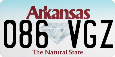 AR license plate 086VGZ