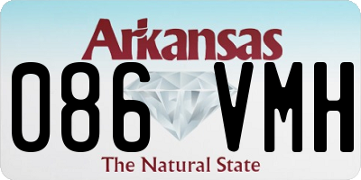 AR license plate 086VMH