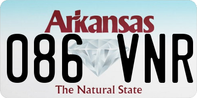 AR license plate 086VNR