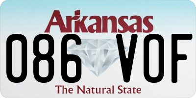 AR license plate 086VOF