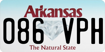 AR license plate 086VPH