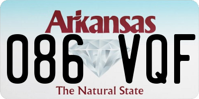 AR license plate 086VQF