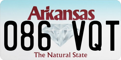 AR license plate 086VQT