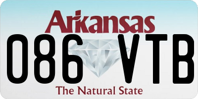 AR license plate 086VTB