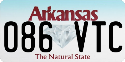 AR license plate 086VTC
