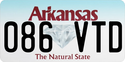 AR license plate 086VTD