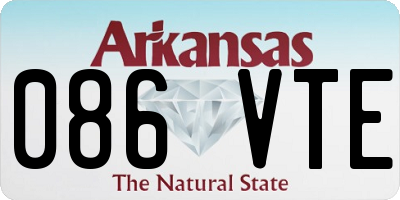 AR license plate 086VTE