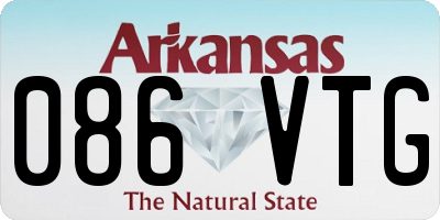 AR license plate 086VTG