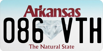 AR license plate 086VTH