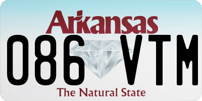 AR license plate 086VTM