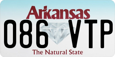 AR license plate 086VTP