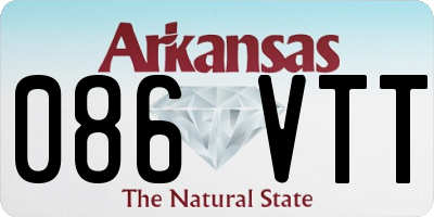 AR license plate 086VTT