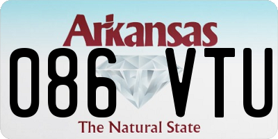 AR license plate 086VTU