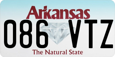 AR license plate 086VTZ