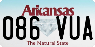 AR license plate 086VUA