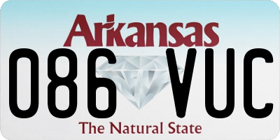 AR license plate 086VUC