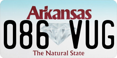 AR license plate 086VUG