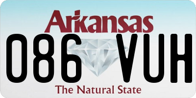 AR license plate 086VUH