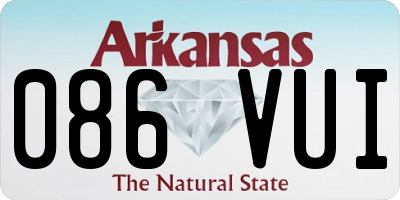 AR license plate 086VUI