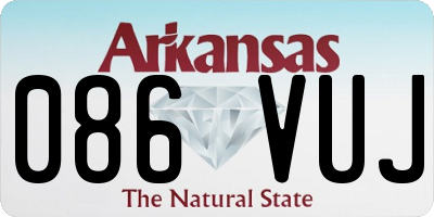 AR license plate 086VUJ