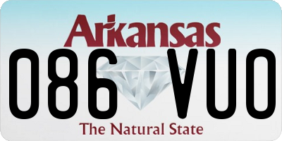 AR license plate 086VUO