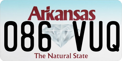 AR license plate 086VUQ