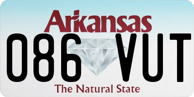 AR license plate 086VUT