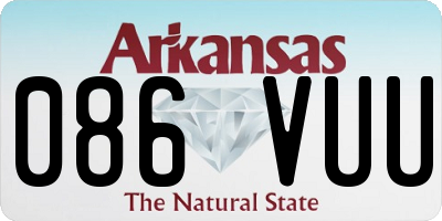 AR license plate 086VUU