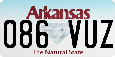 AR license plate 086VUZ