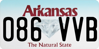 AR license plate 086VVB