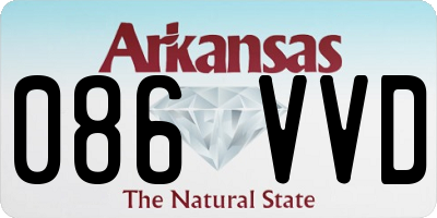 AR license plate 086VVD