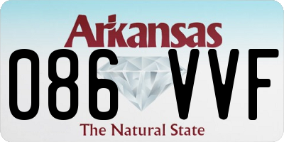 AR license plate 086VVF