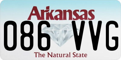 AR license plate 086VVG