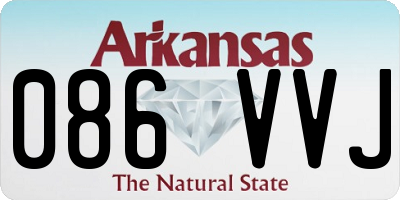 AR license plate 086VVJ