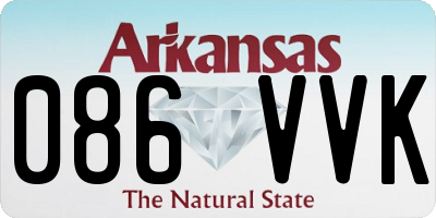 AR license plate 086VVK