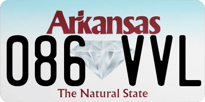 AR license plate 086VVL