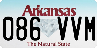 AR license plate 086VVM