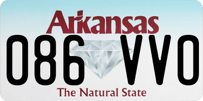 AR license plate 086VVO