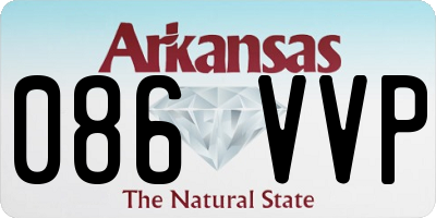 AR license plate 086VVP